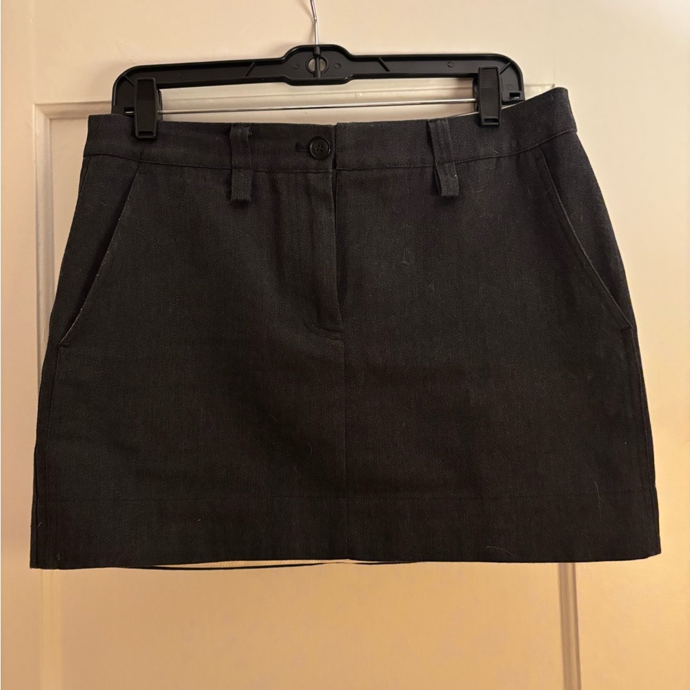Proenza Schouler white Label Charcoal Mini Skirt